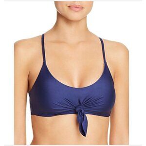 Splendid Art Deco Bralette Bikini Swim Top Navy Size XS